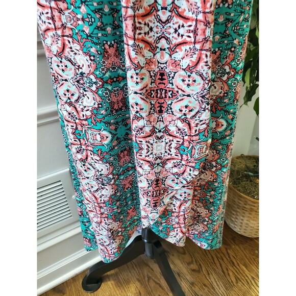 Just Be Women's Multicolor Floral Polyester Off the Shoulder Long Maxi Dress 2X - Picture 4 of 12